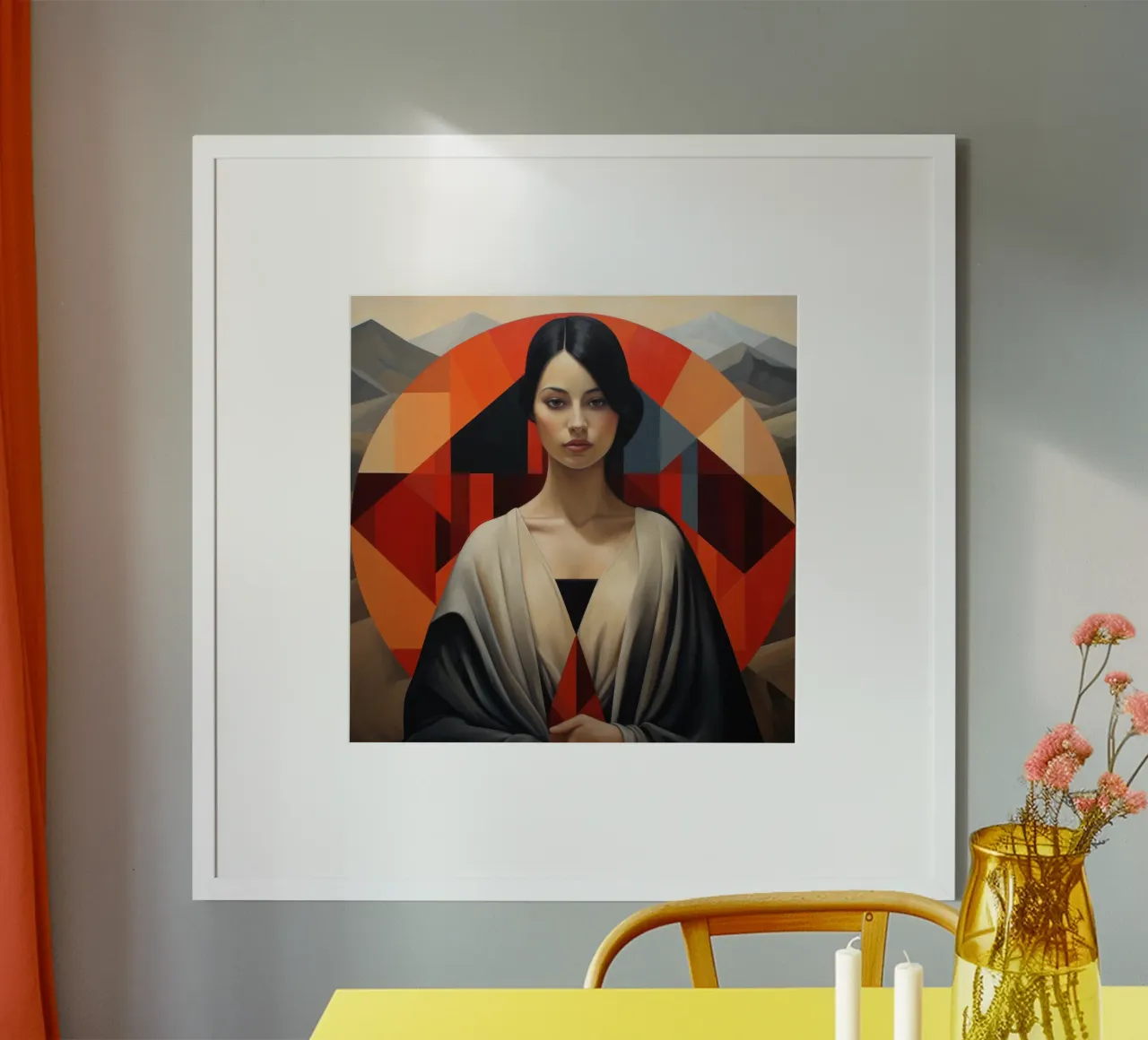 Donna cilena geometrica carta hahnemühle da Artful Muse
