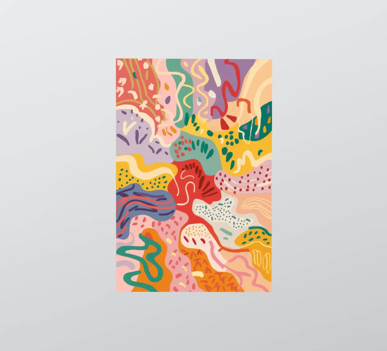 Vibrant Flora Abstraction sticker by Zep Layers