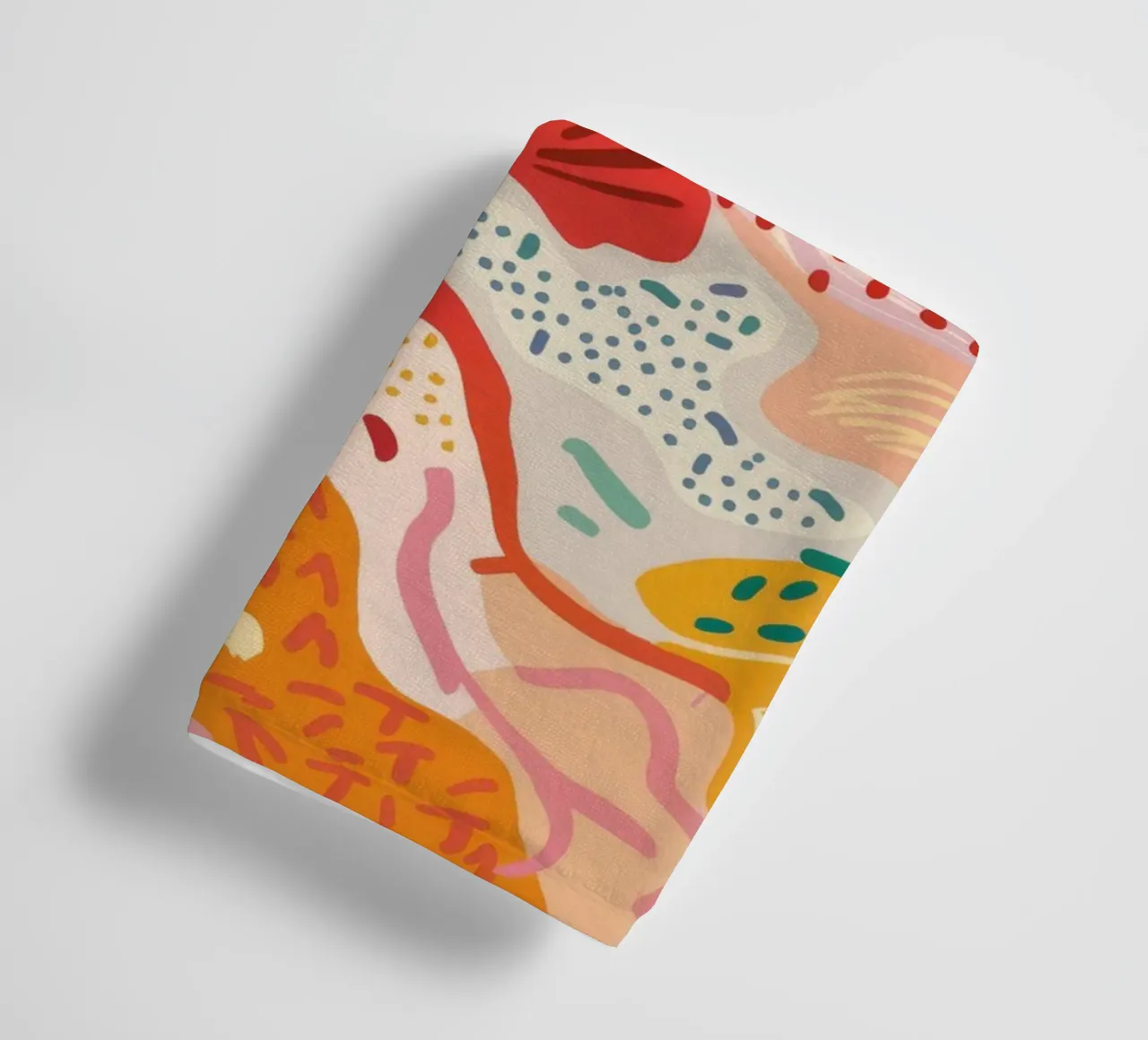 Levendige Flora Abstractie badhanddoek van Zep Layers