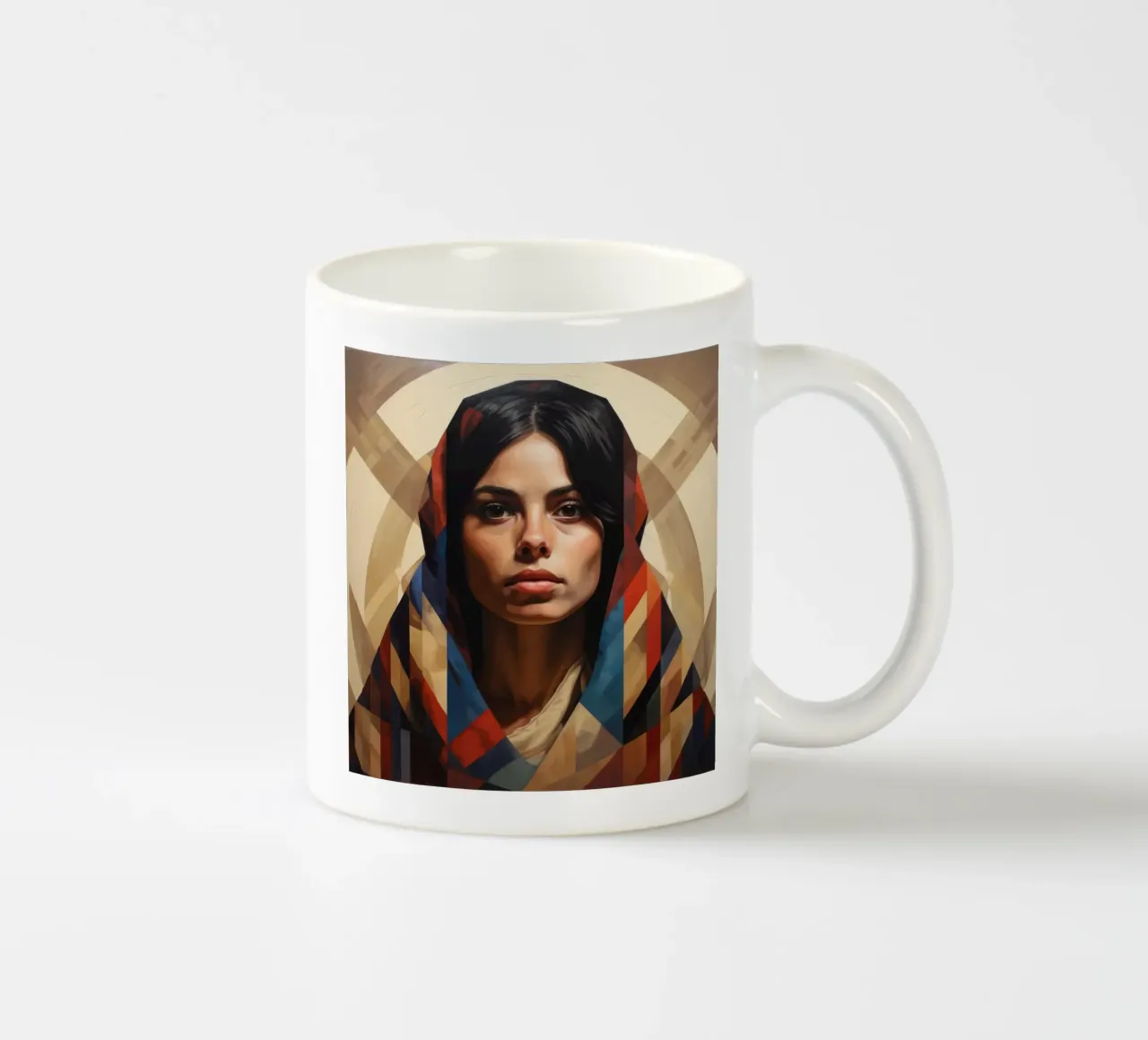 Geometrische chilenische Frau Keramik Tasse von Artful Muse