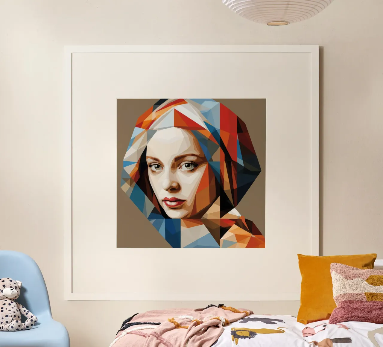 Donna olandese geometrica carta hahnemühle da Artful Muse