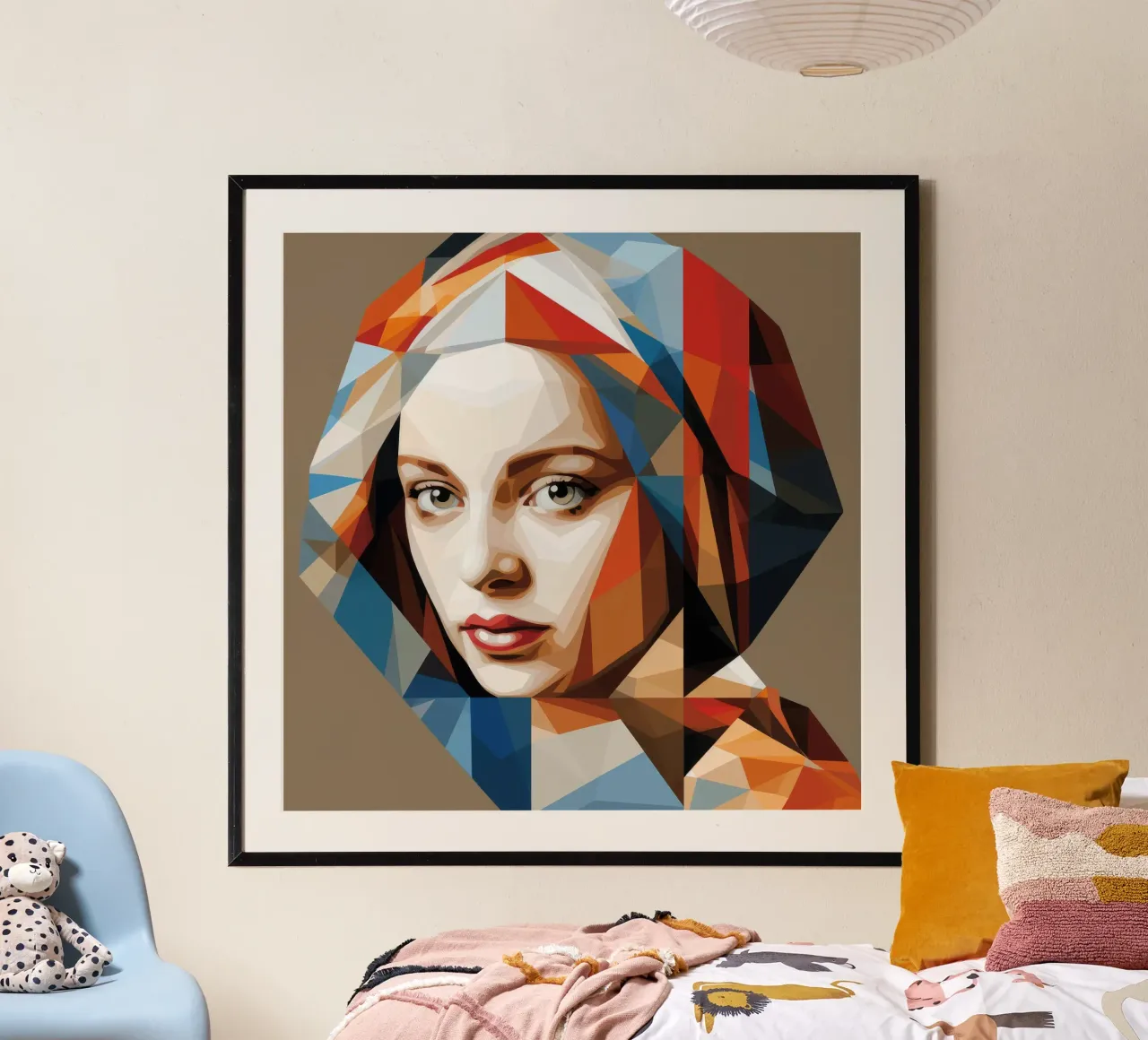 Donna olandese geometrica carta hahnemühle da Artful Muse