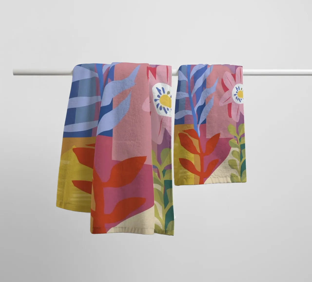 Pastel Bloom Reverie towel by Zep Layers