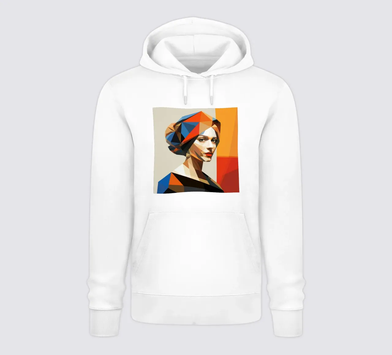Donna olandese geometrica felpa con cappuccio da Artful Muse