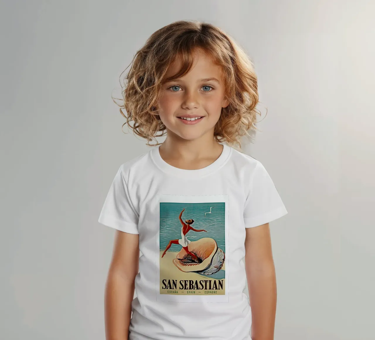 spain1 t-shirt bambini da Robert Livingston