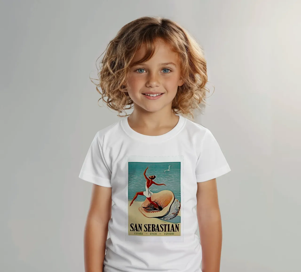 spain1 t-shirt bambini da Robert Livingston