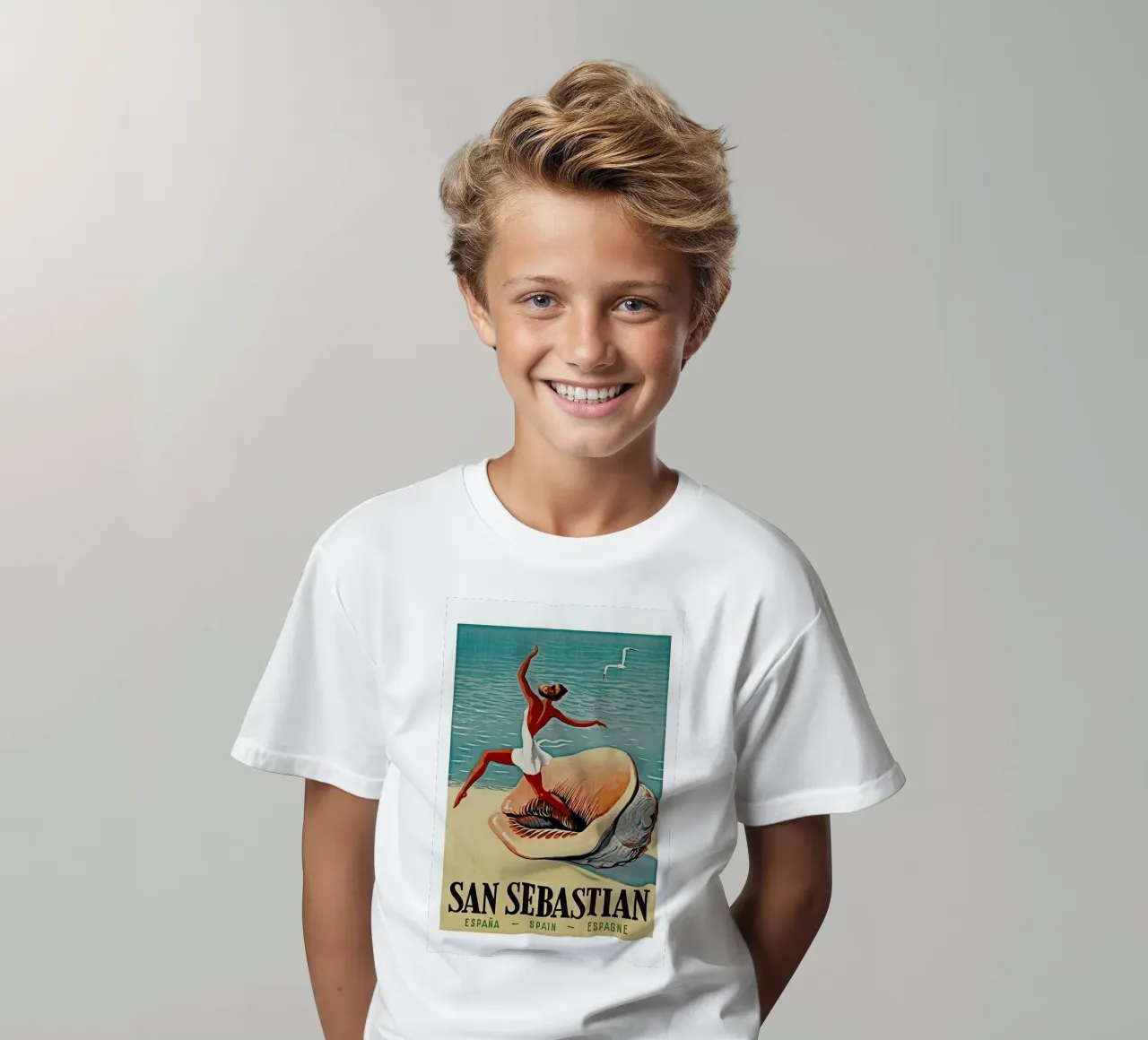 spain1 t-shirt bambini da Robert Livingston
