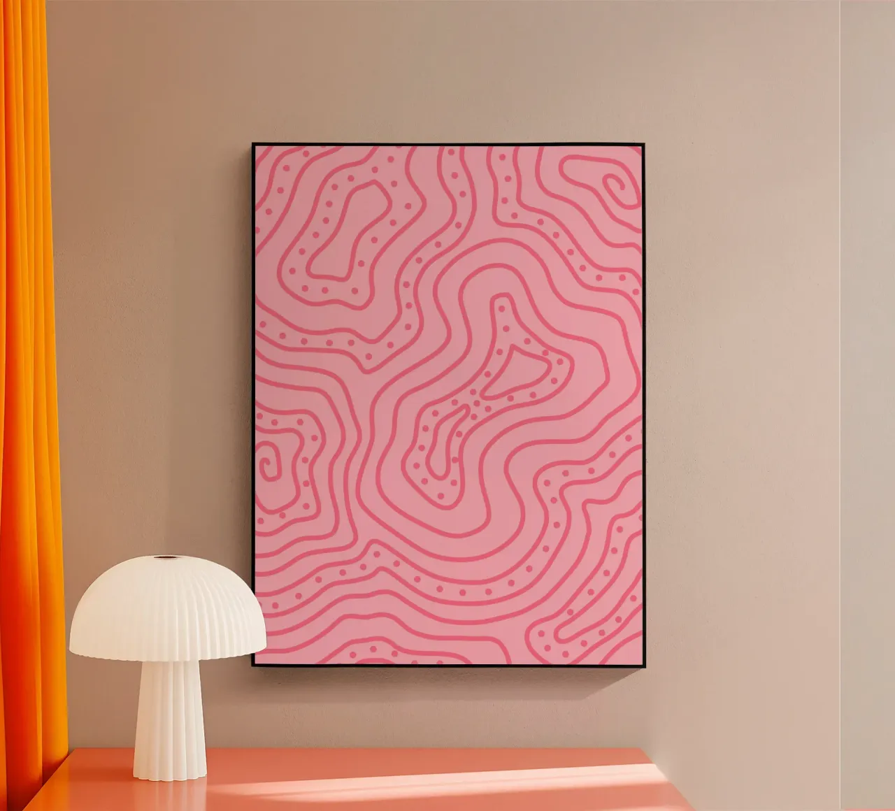 Linea Onda Rosa plexiglass da MODERN NUANCE
