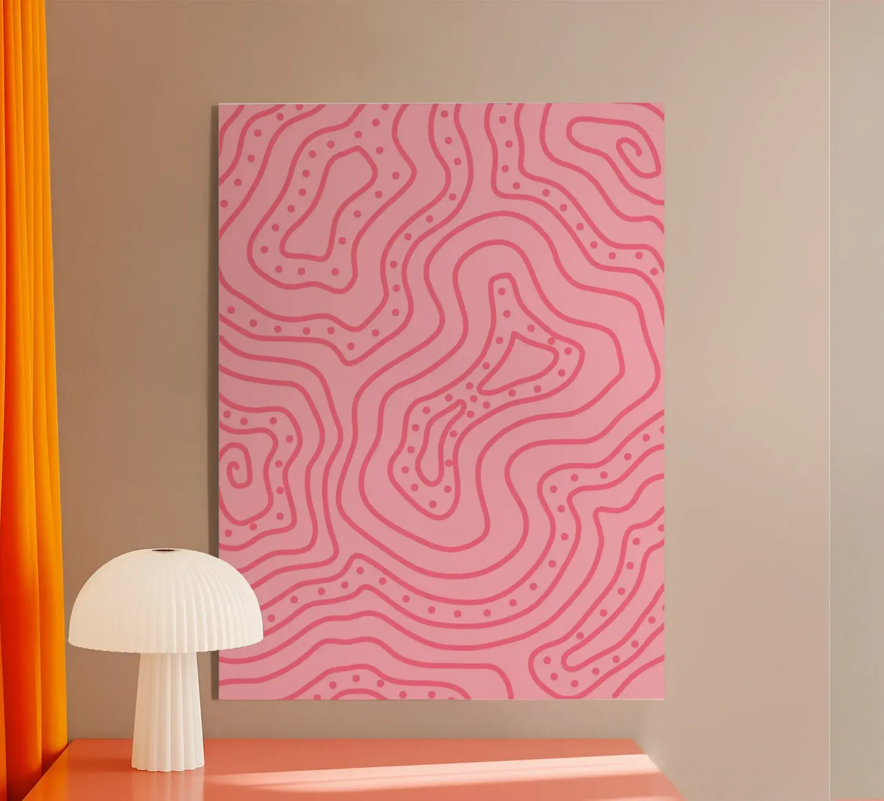 Linea Onda Rosa plexiglass da MODERN NUANCE