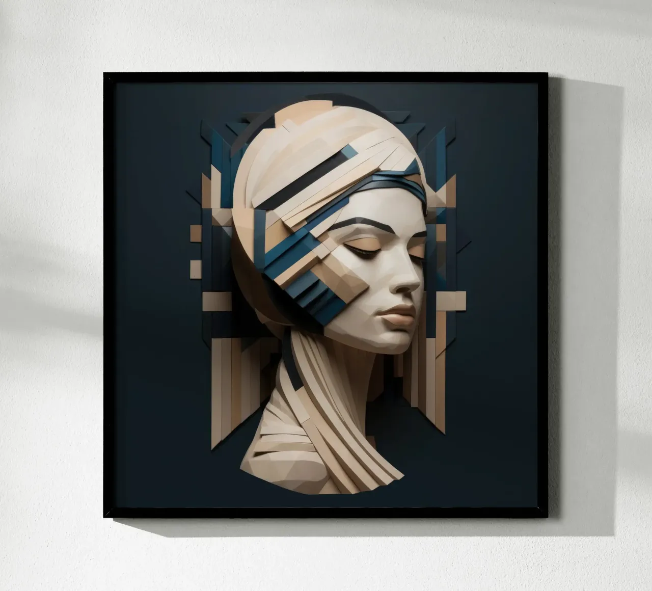 Donna greca geometrica poster da Artful Muse
