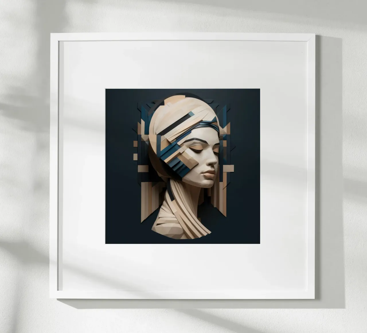 Donna greca geometrica poster da Artful Muse