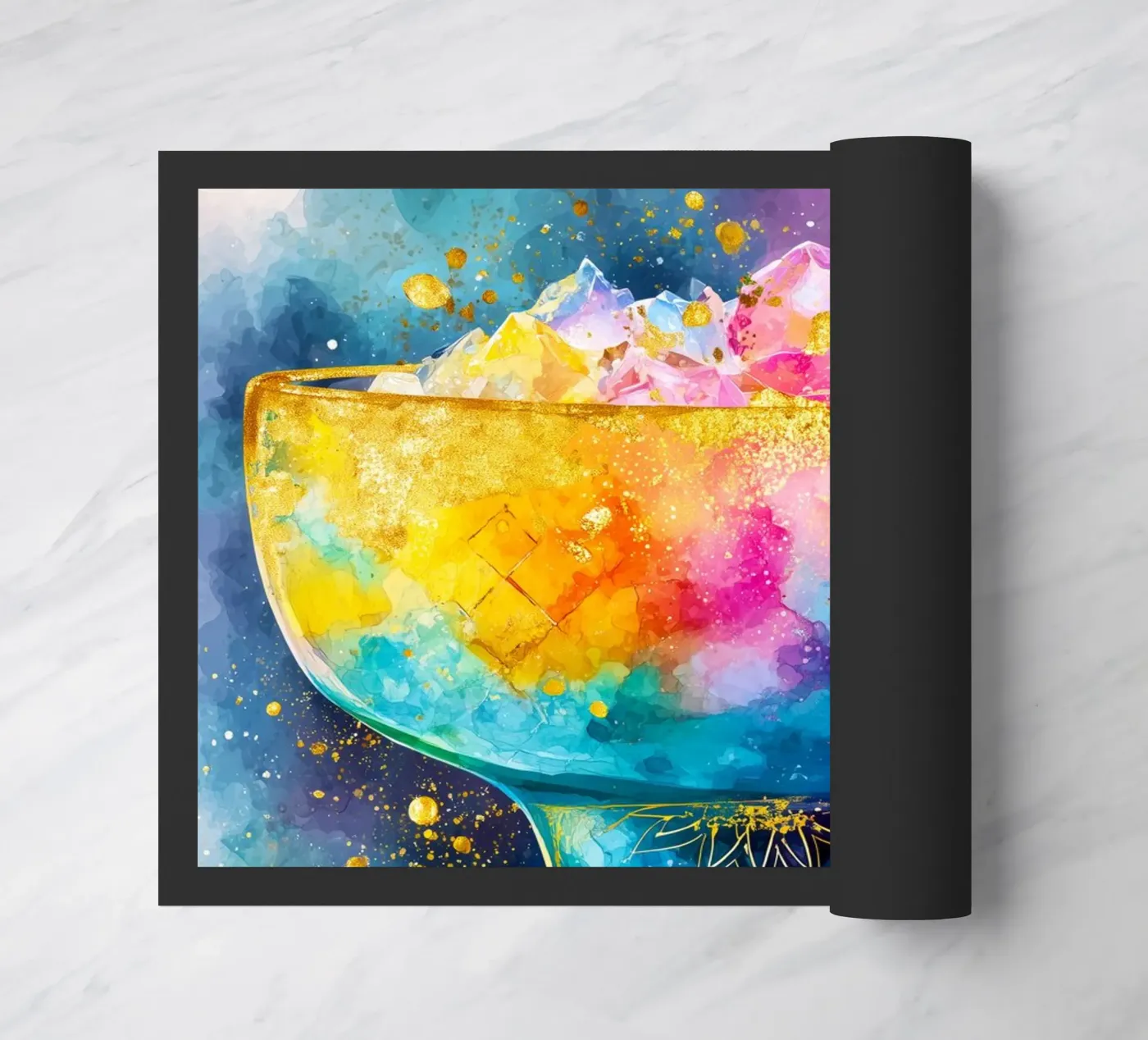 Magic drink doormat by Justyna Jaszke JBJart