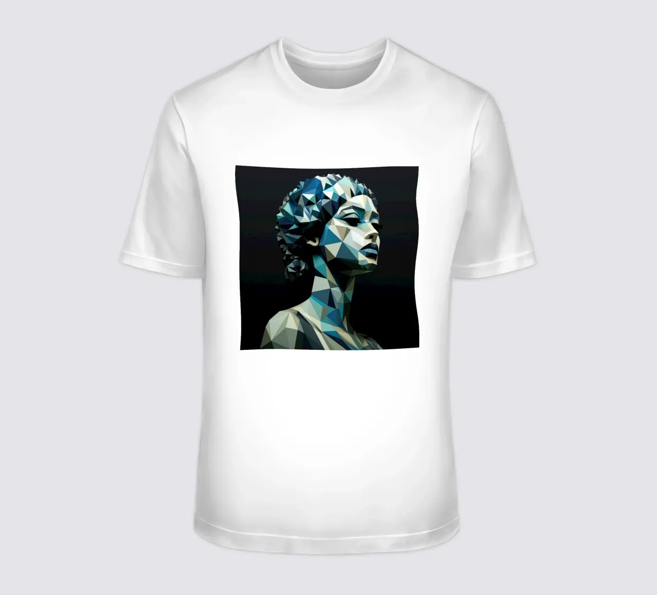 Donna greca geometrica t-shirt da Artful Muse