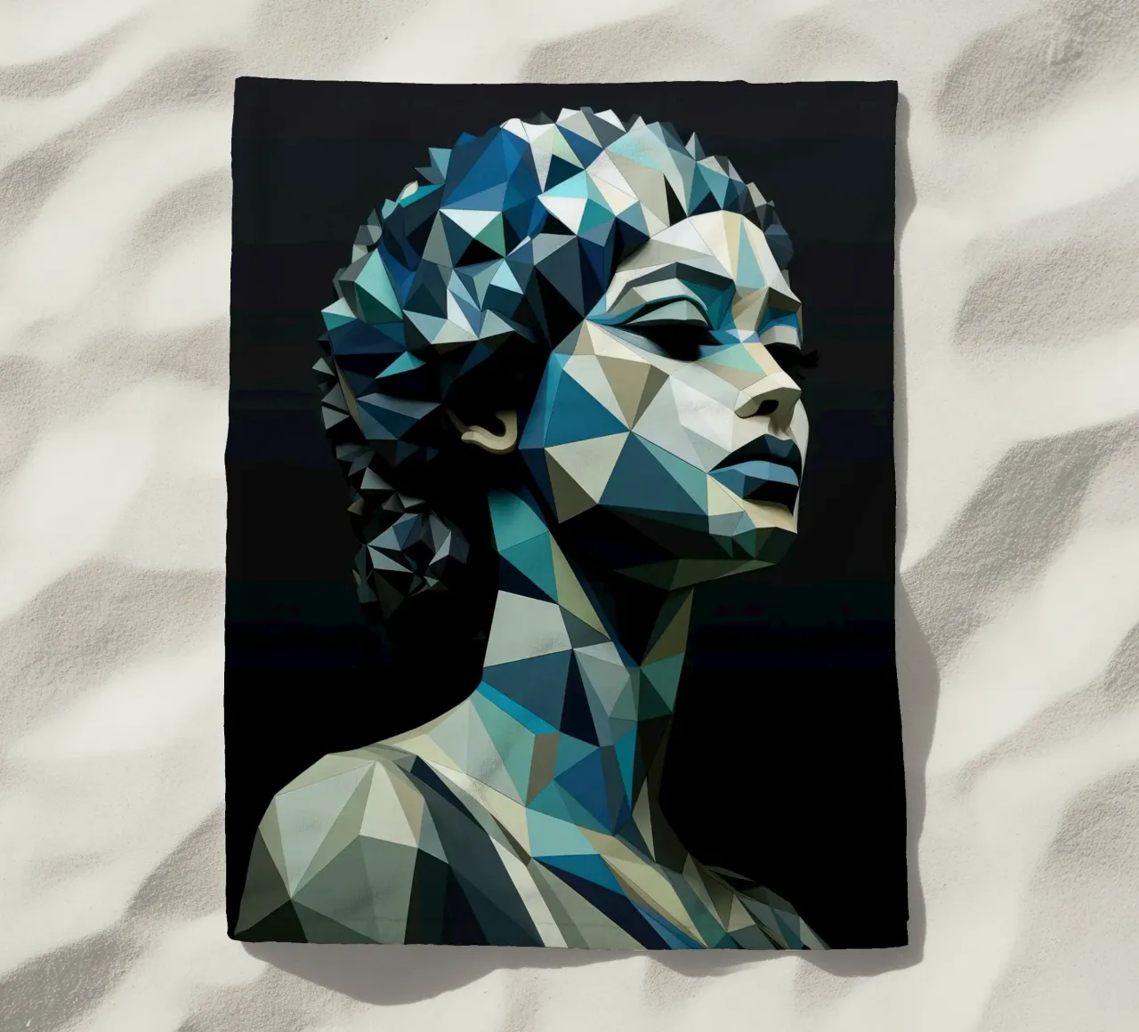 Donna greca geometrica telo mare da Artful Muse