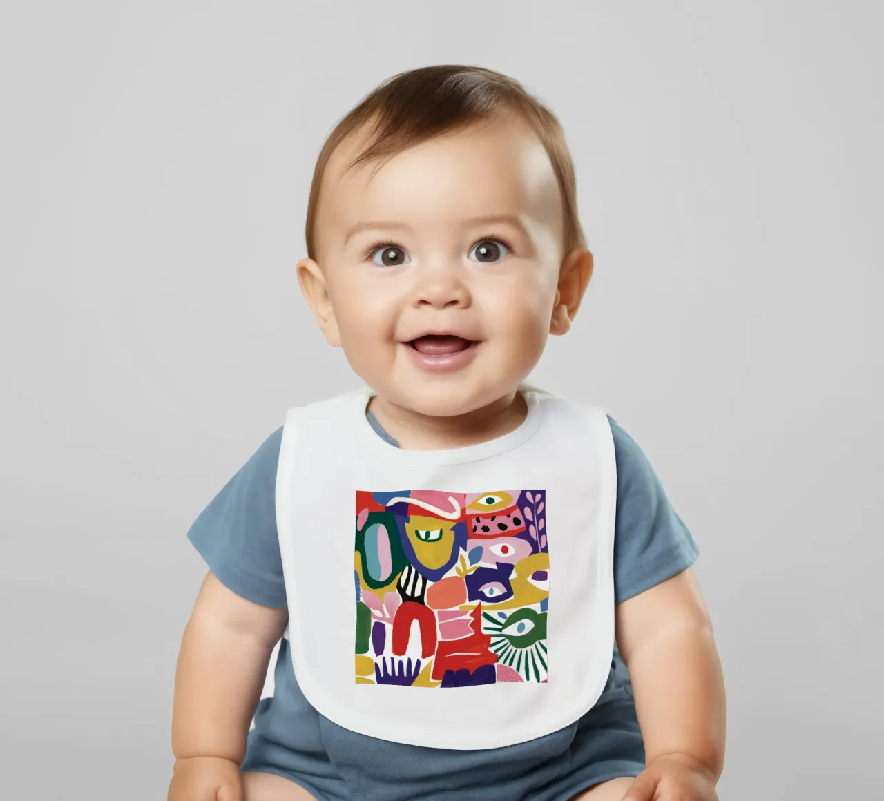 Caleidoscopio di forme cromatiche bavaglino da Zep Layers