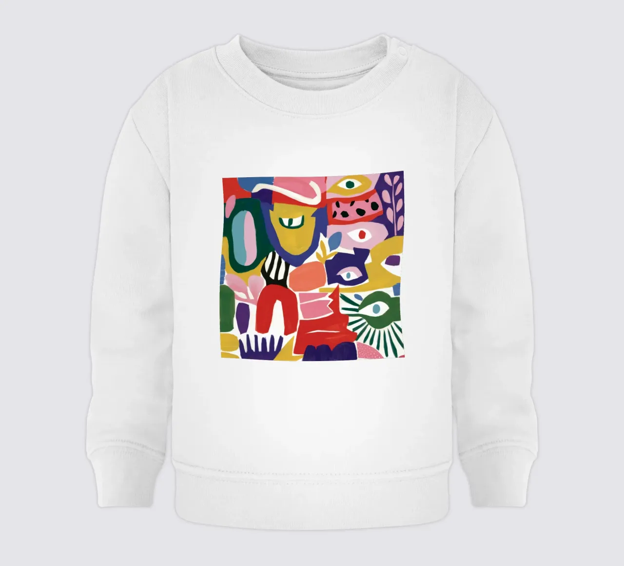 Caleidoscopio di forme cromatiche felpa neonato da Zep Layers