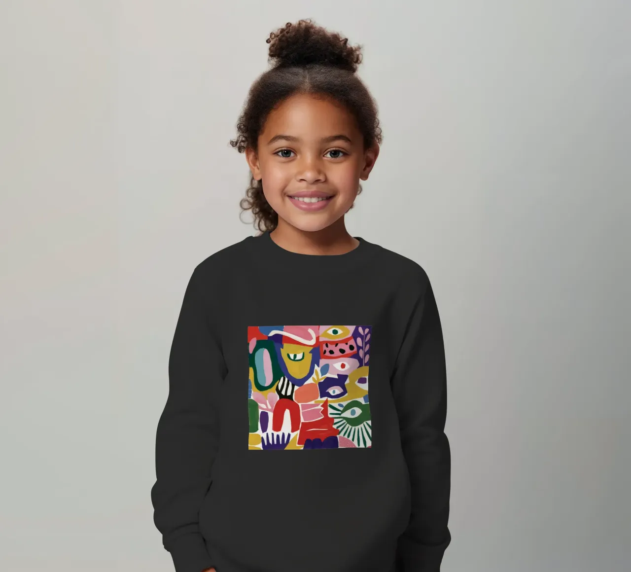 Caleidoscopio di forme cromatiche felpa bambino da Zep Layers