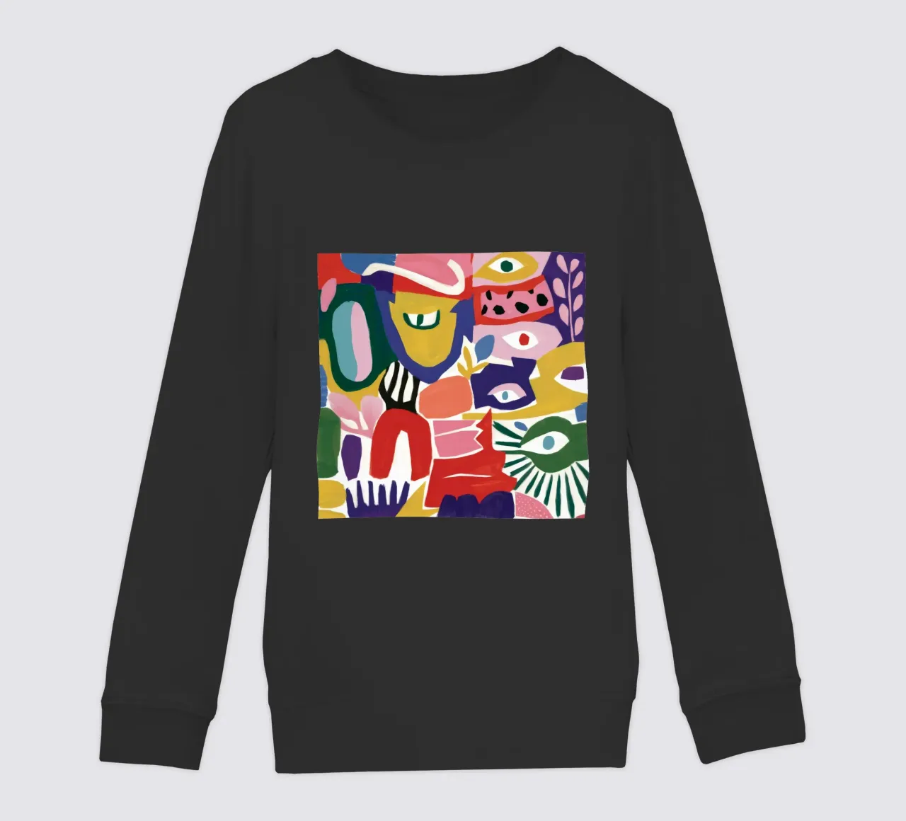 Caleidoscopio di forme cromatiche felpa bambino da Zep Layers