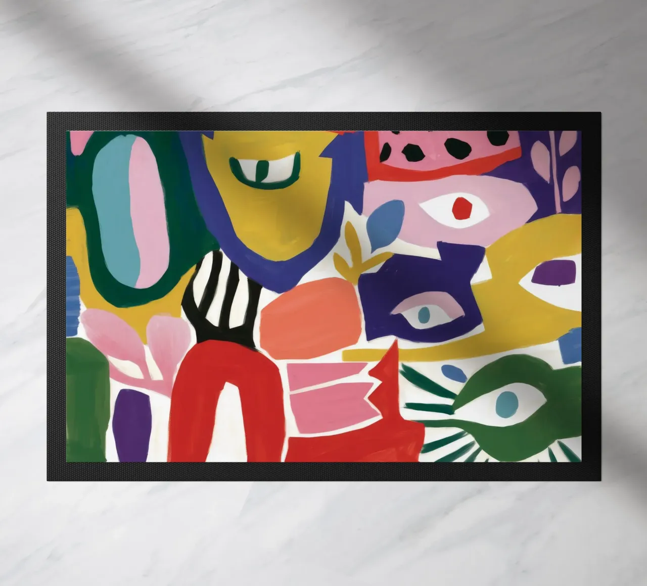 Caleidoscopio di forme cromatiche zerbino da Zep Layers