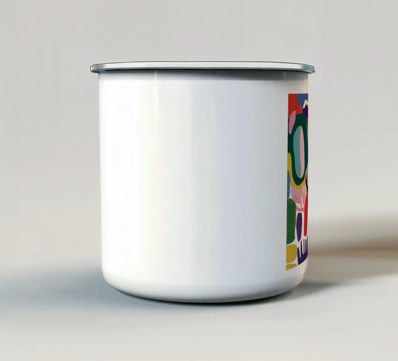 Chromatic Form Kaleidoscope enamel mug by Zep Layers
