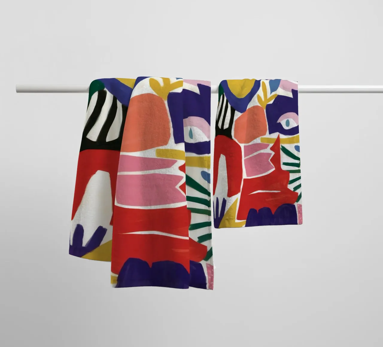 Caleidoscopio di forme cromatiche asciugamano da bagno da Zep Layers