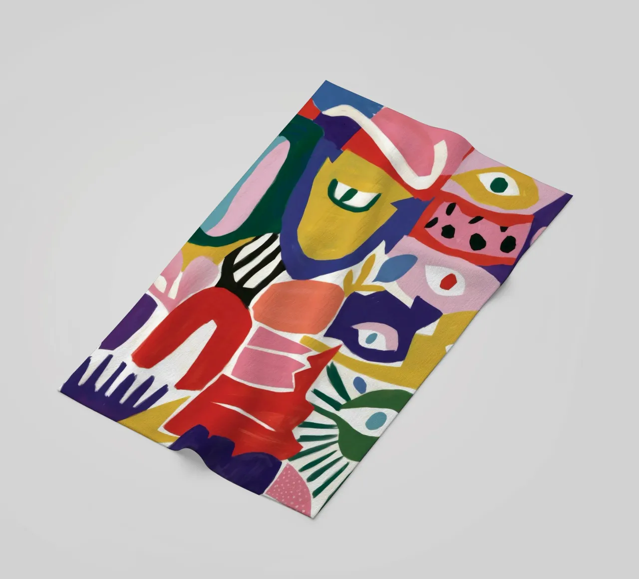 Caleidoscopio di forme cromatiche telo mare da Zep Layers