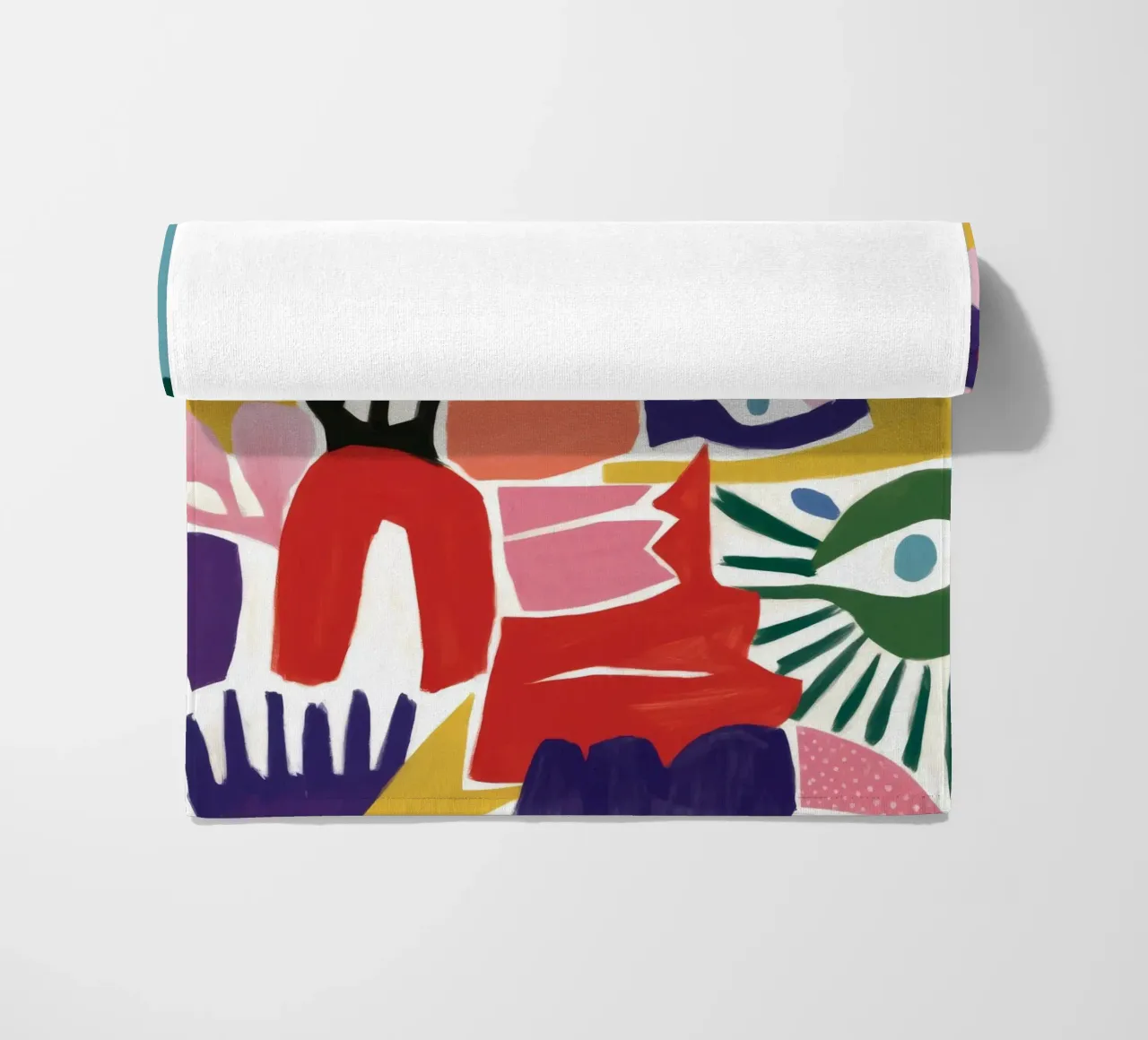 Caleidoscopio di forme cromatiche telo mare da Zep Layers