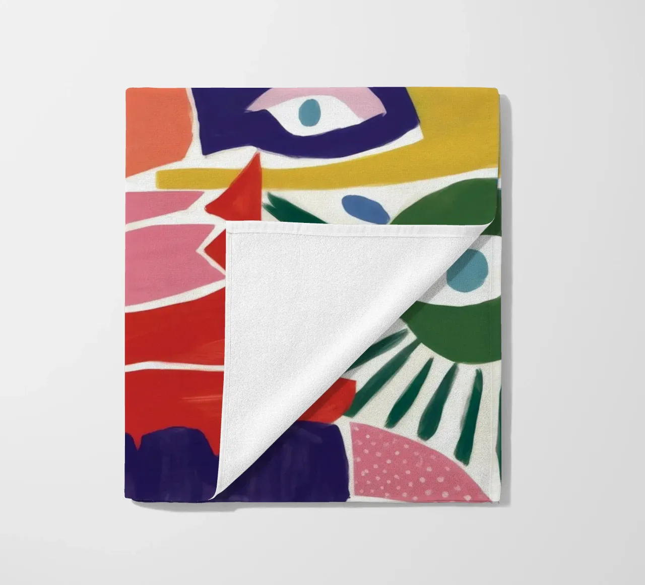 Caleidoscopio di forme cromatiche telo mare da Zep Layers