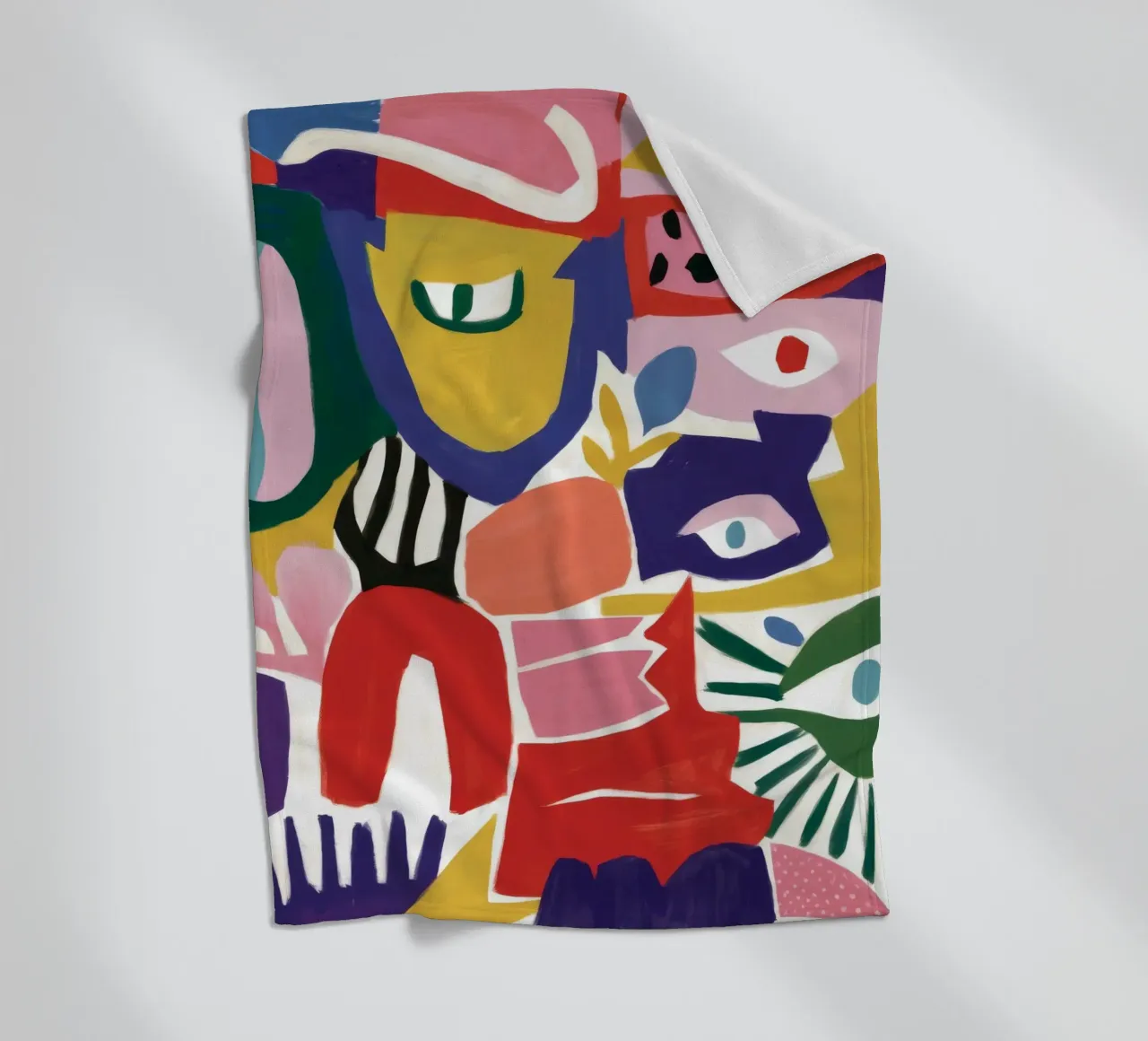 Caleidoscopio di forme cromatiche coperta in pile da Zep Layers