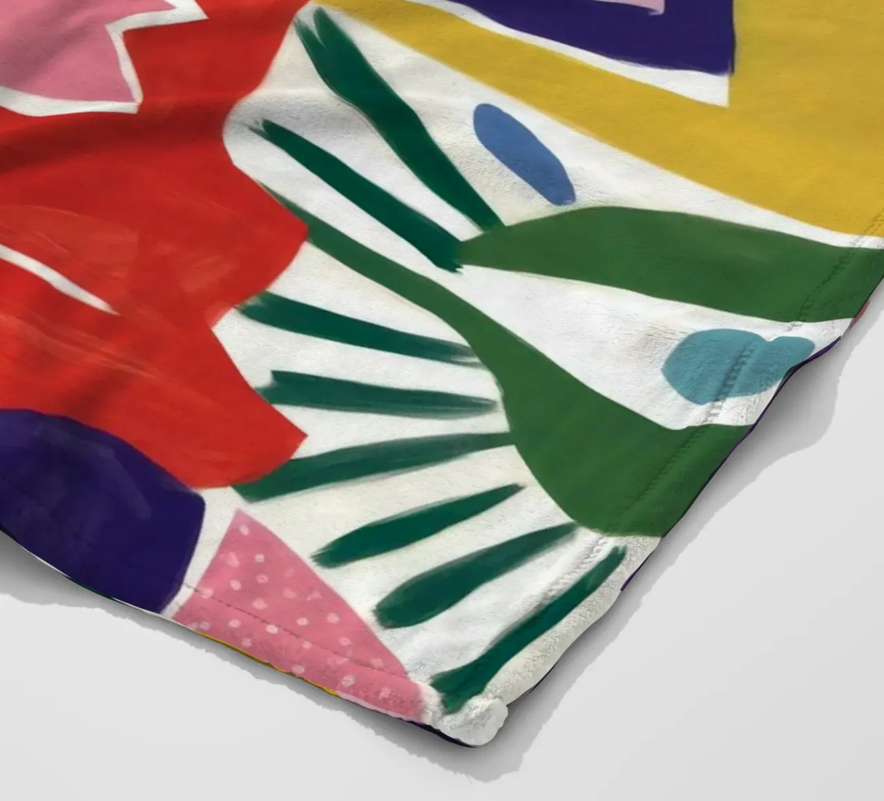 Caleidoscopio di forme cromatiche coperta in pile da Zep Layers