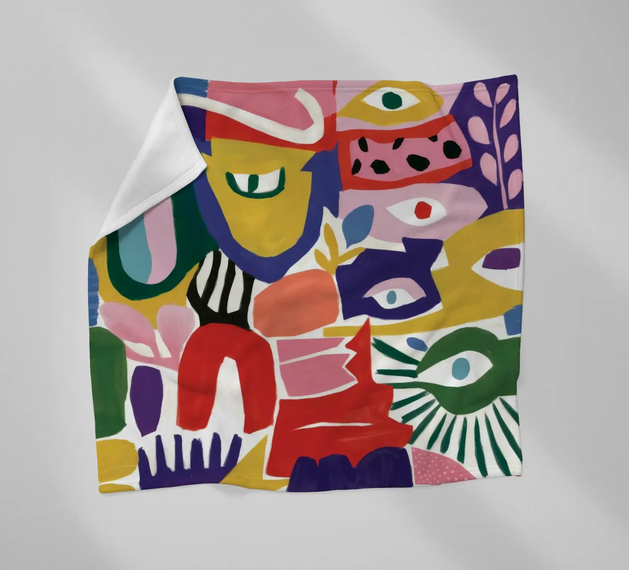 Caleidoscopio di forme cromatiche coperta in pile da Zep Layers