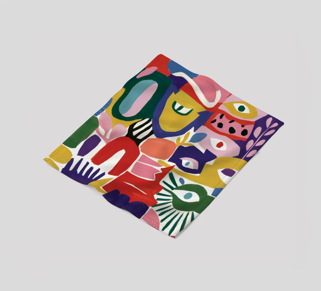 Caleidoscopio di forme cromatiche coperta in pile da Zep Layers