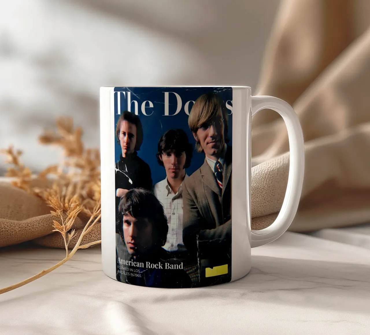 The doors tazza in ceramica da Low poly art