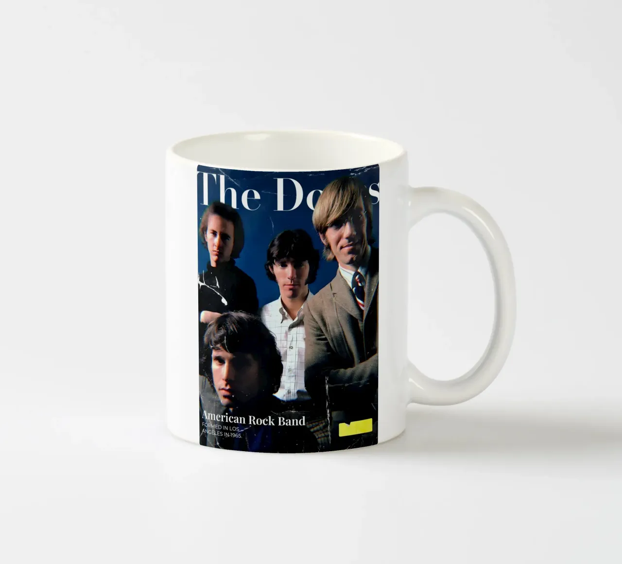 The doors tazza in ceramica da Low poly art