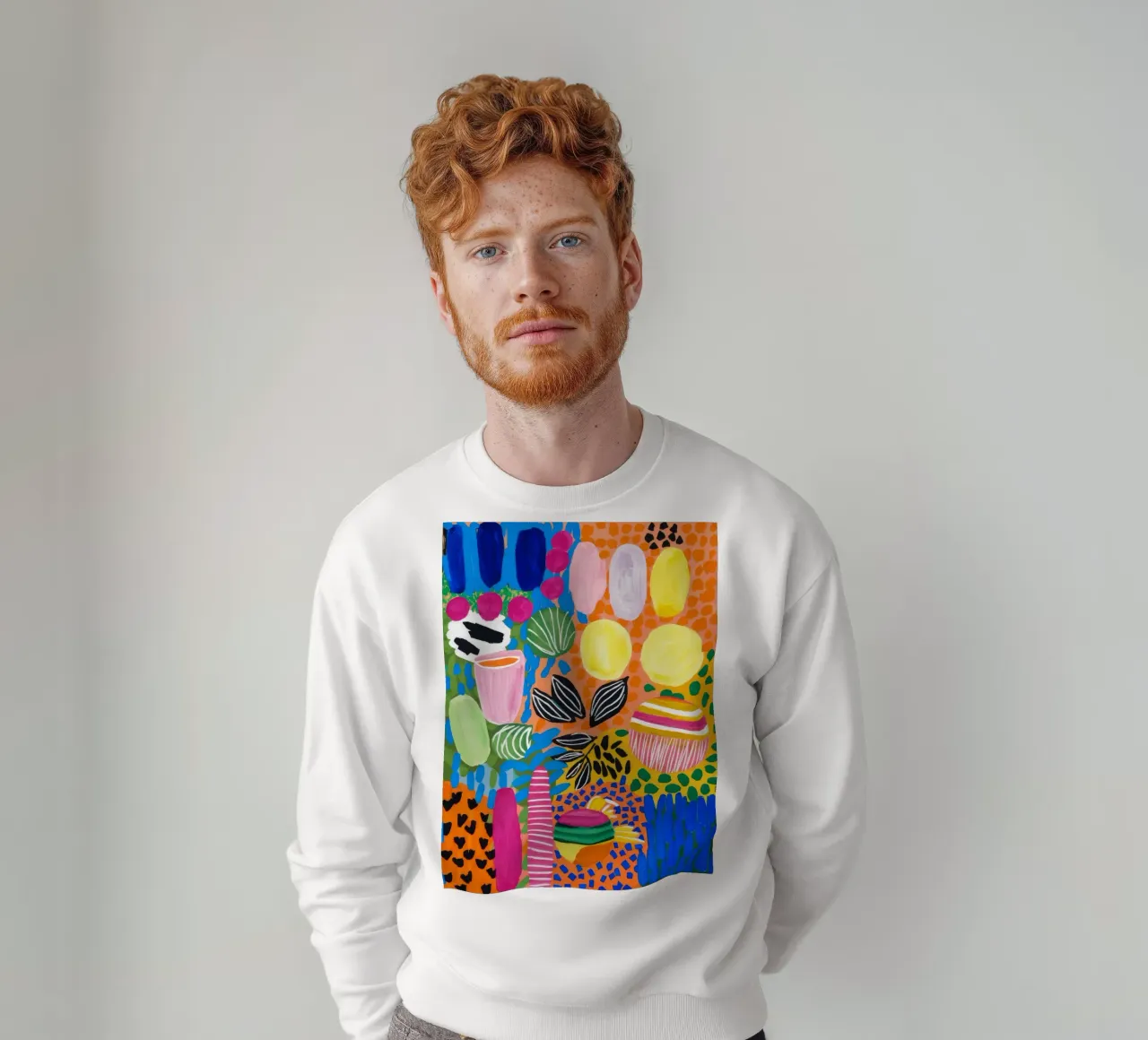 Arte popolare in fiore felpa da Zep Layers