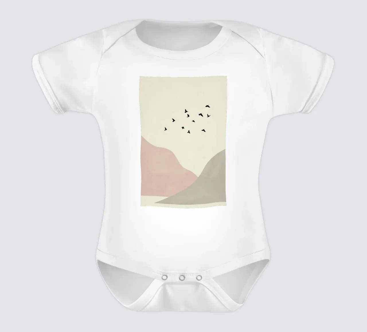 Flock Of Birds I body neonato maniche corte da Pure
