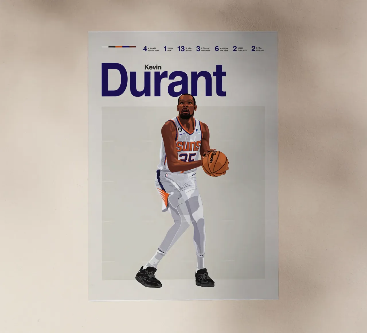 Kevin Durant pellicola backlit da Attaboy Dsgn
