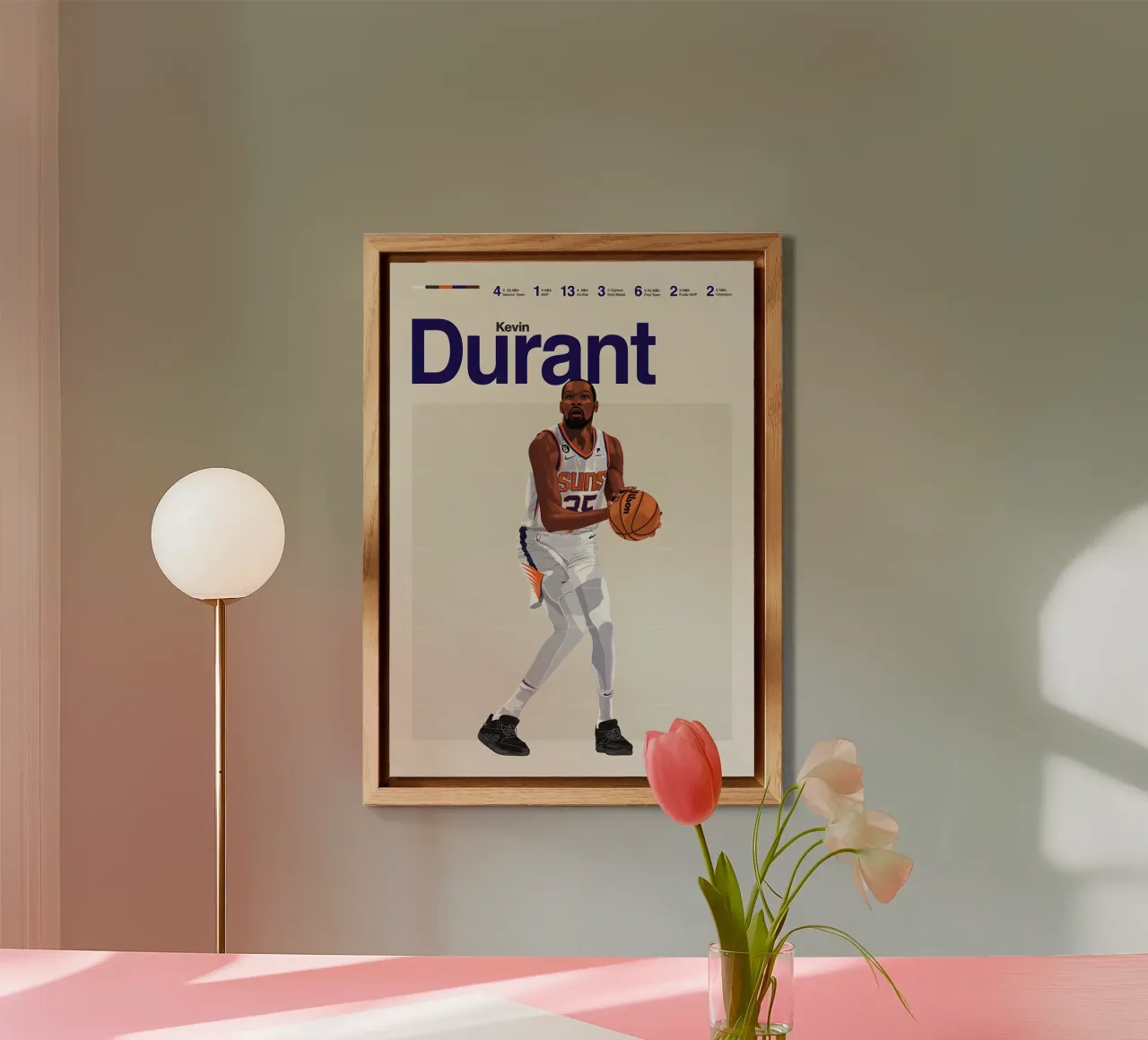Kevin Durant alluminio dibond da Attaboy Dsgn