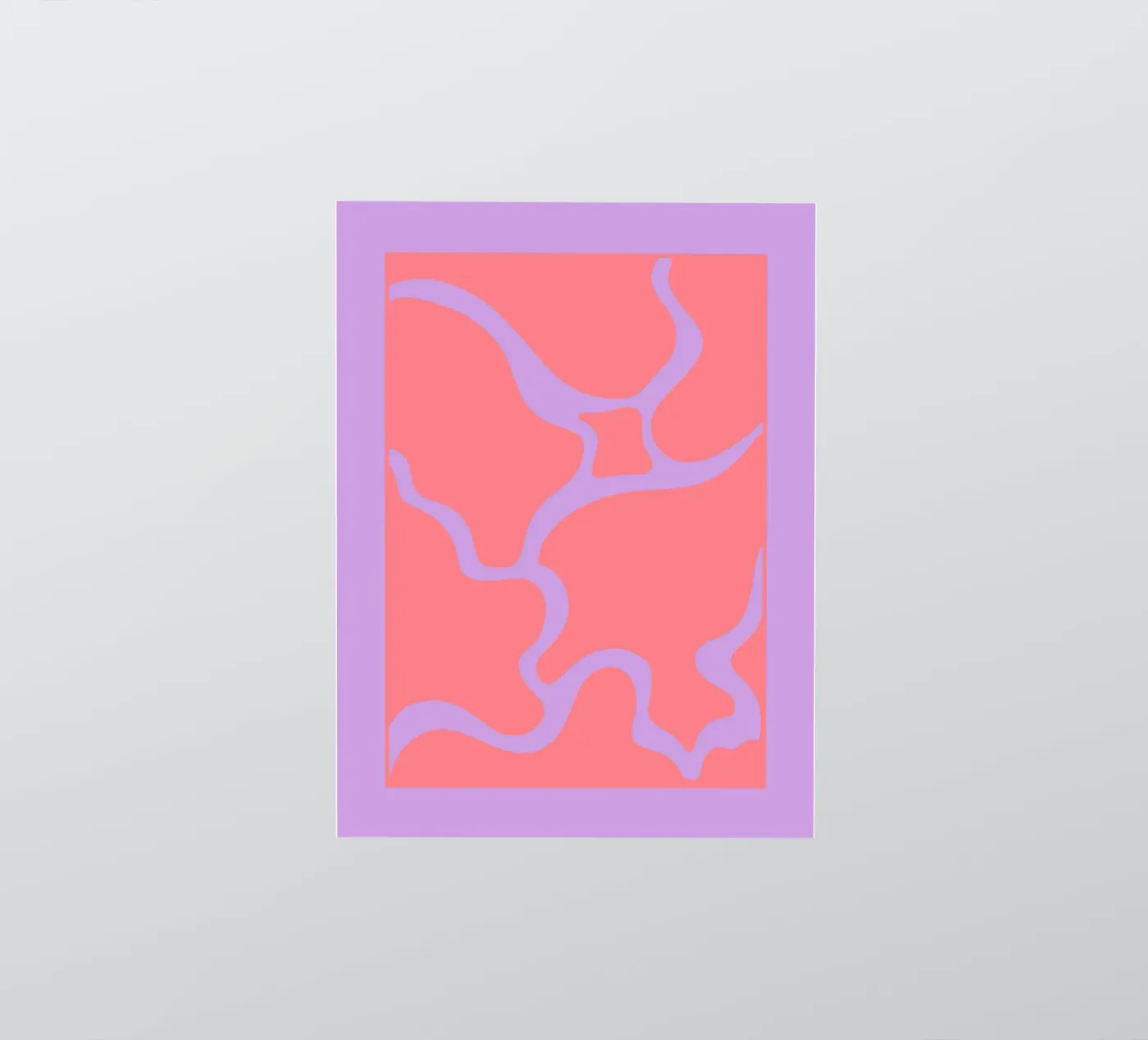 Modern Purple Wave Sticker von MODERN NUANCE