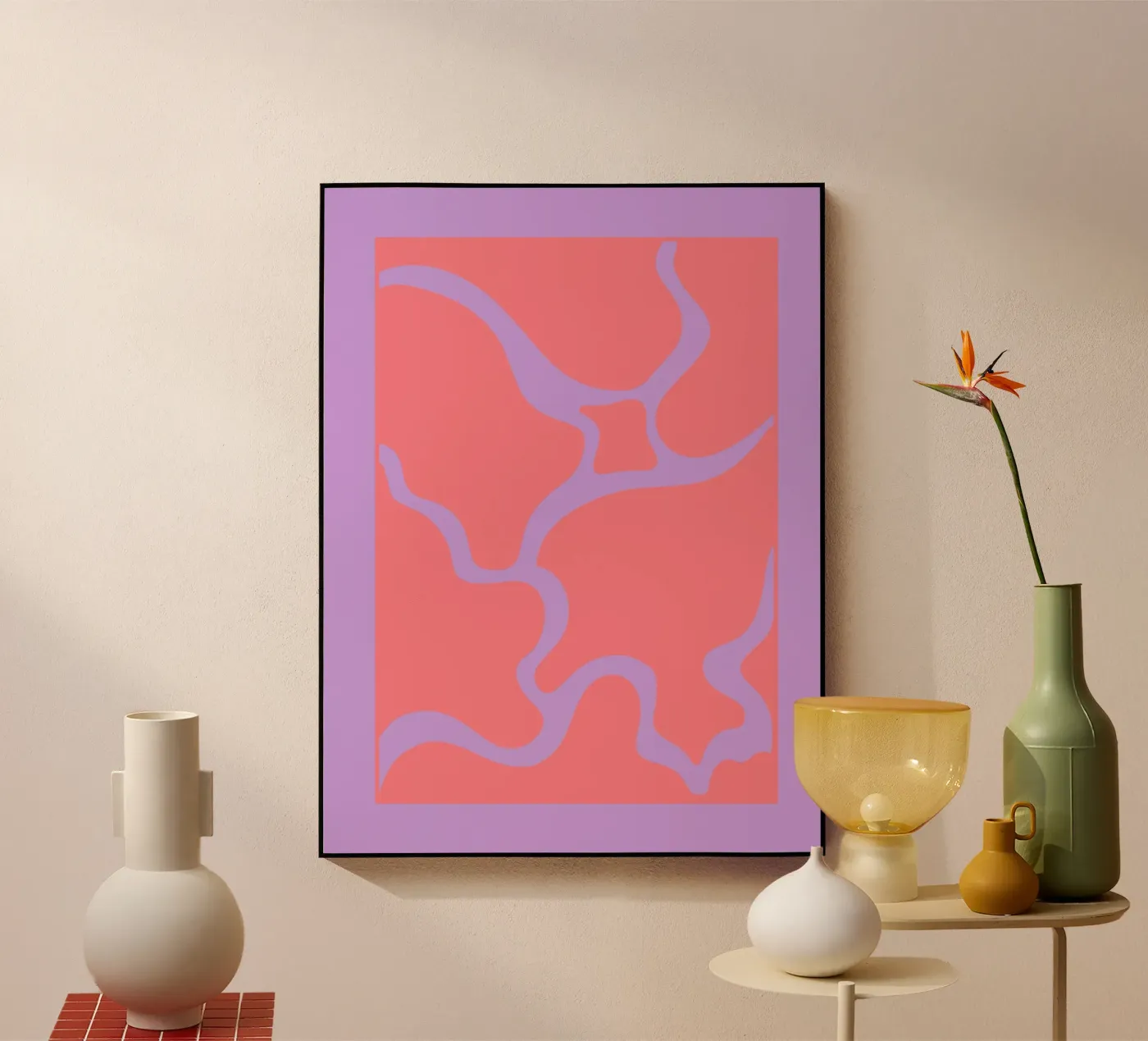 Modern Purple Wave plexiglass da MODERN NUANCE