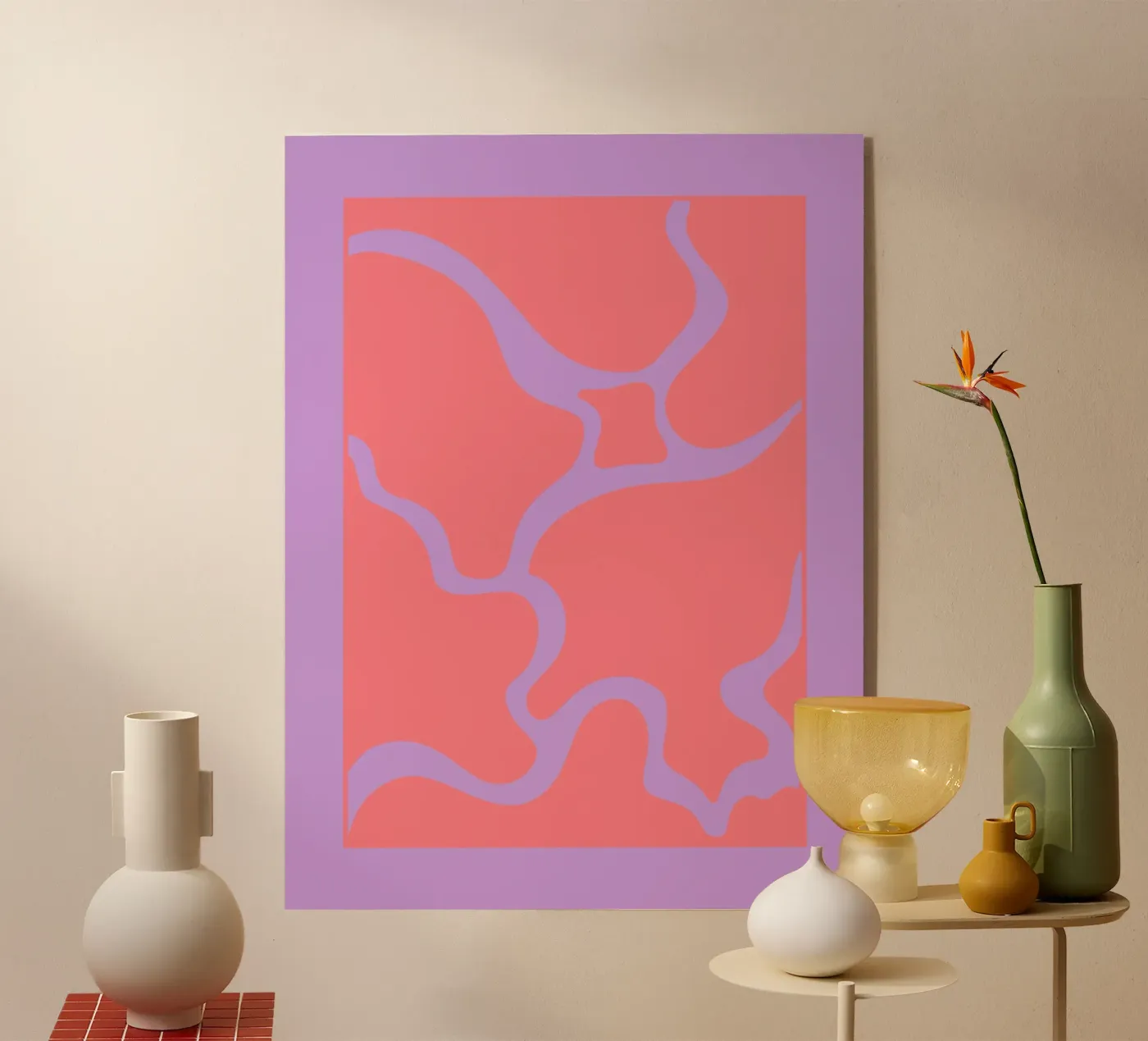Modern Purple Wave plexiglass da MODERN NUANCE