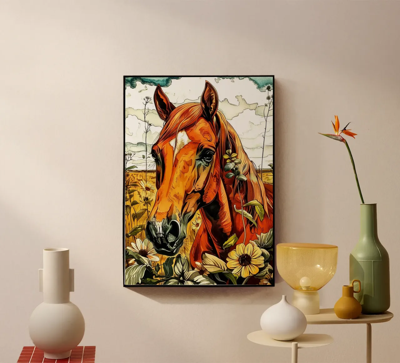 Cavallo marrone plexiglass da Justyna Jaszke JBJart