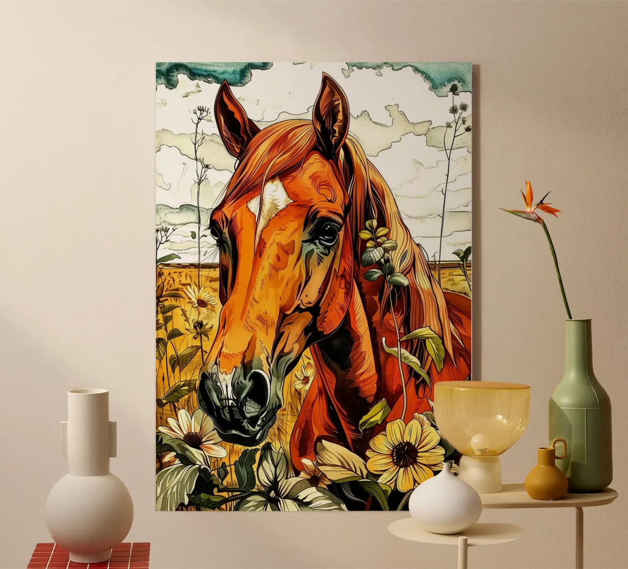 Cavallo marrone plexiglass da Justyna Jaszke JBJart