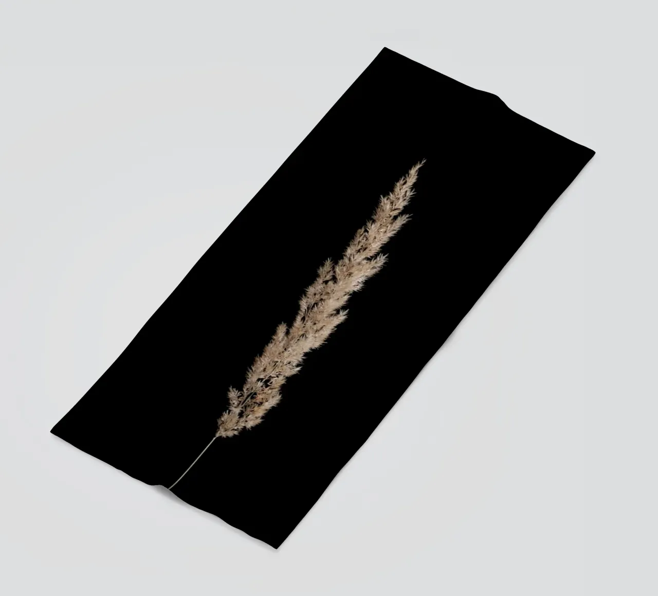 Minimal Pampas Grass On Black telo mare da Studio Nahili
