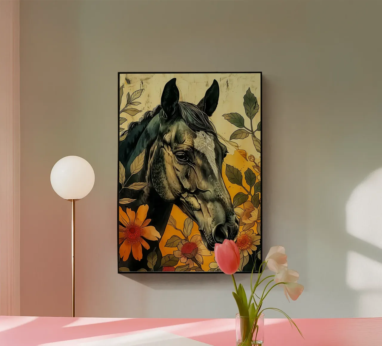 Cavallo nero plexiglass da Justyna Jaszke JBJart