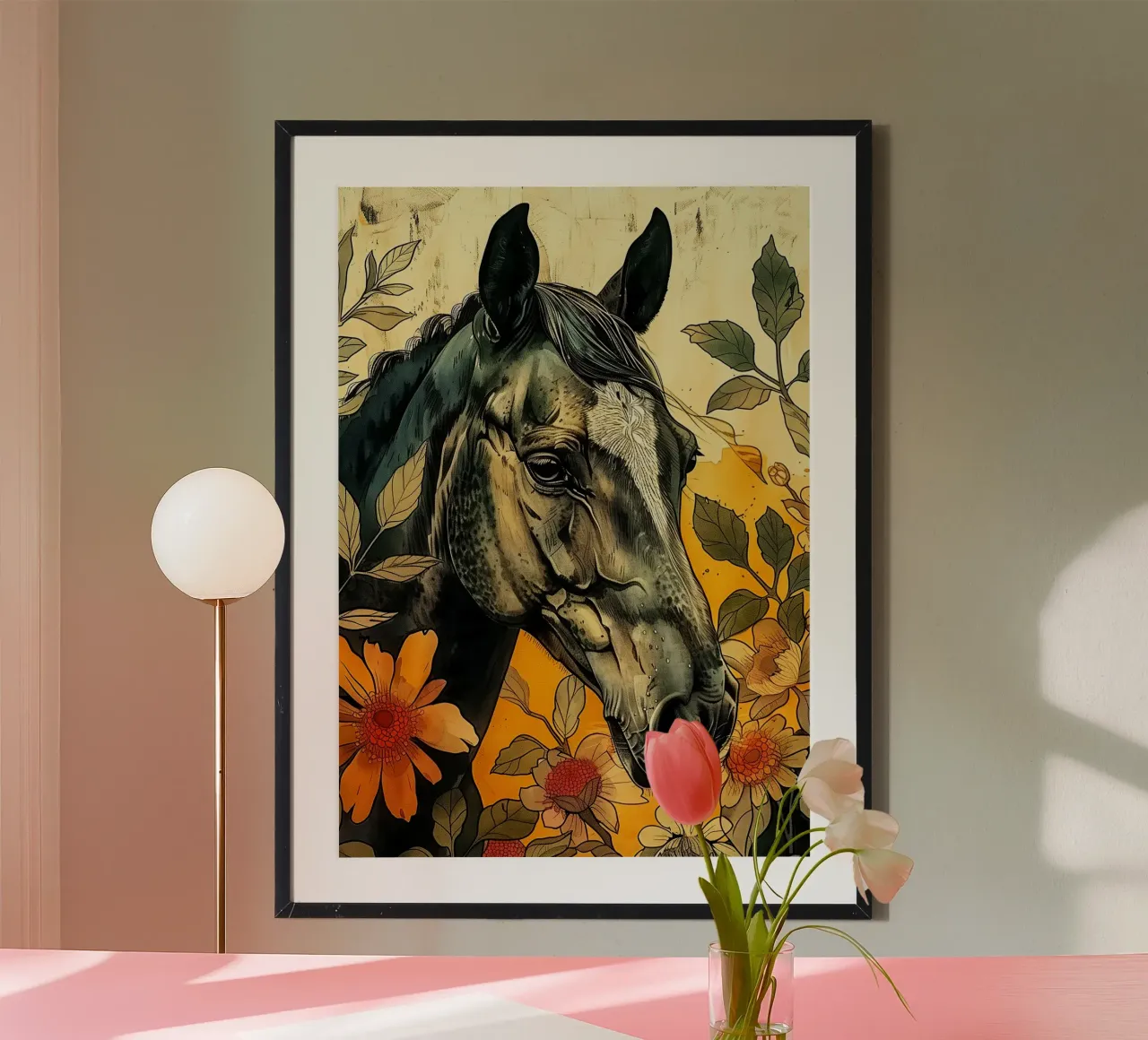 Cavallo nero poster da Justyna Jaszke JBJart