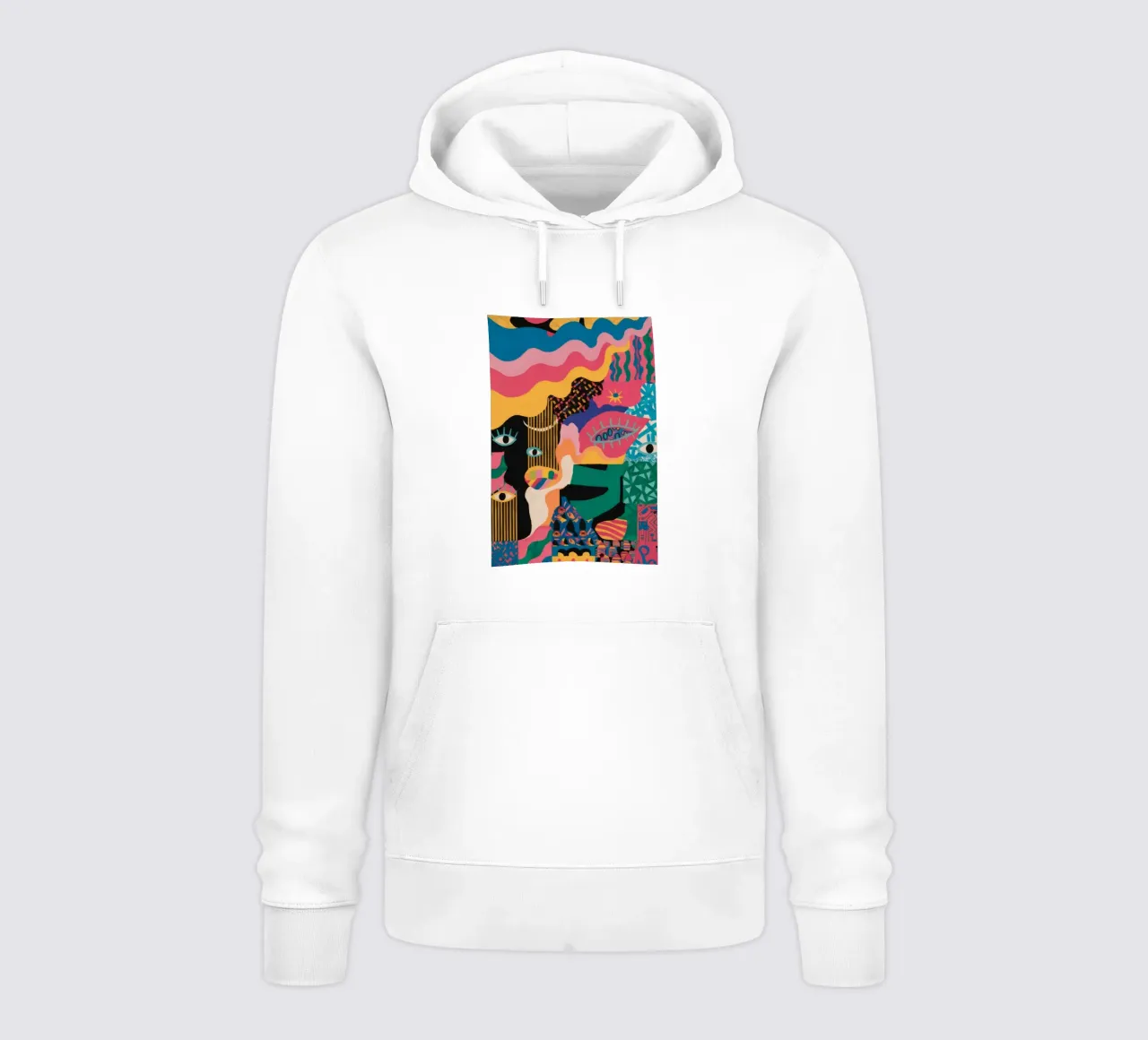 La mirada primigenia al descubierto sudadera con capucha de Zep Layers