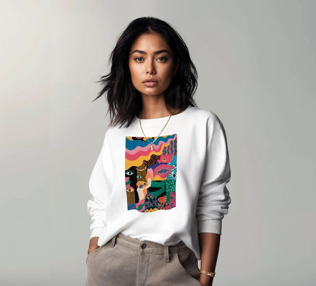 Le regard primal dévoilé sweat de Zep Layers