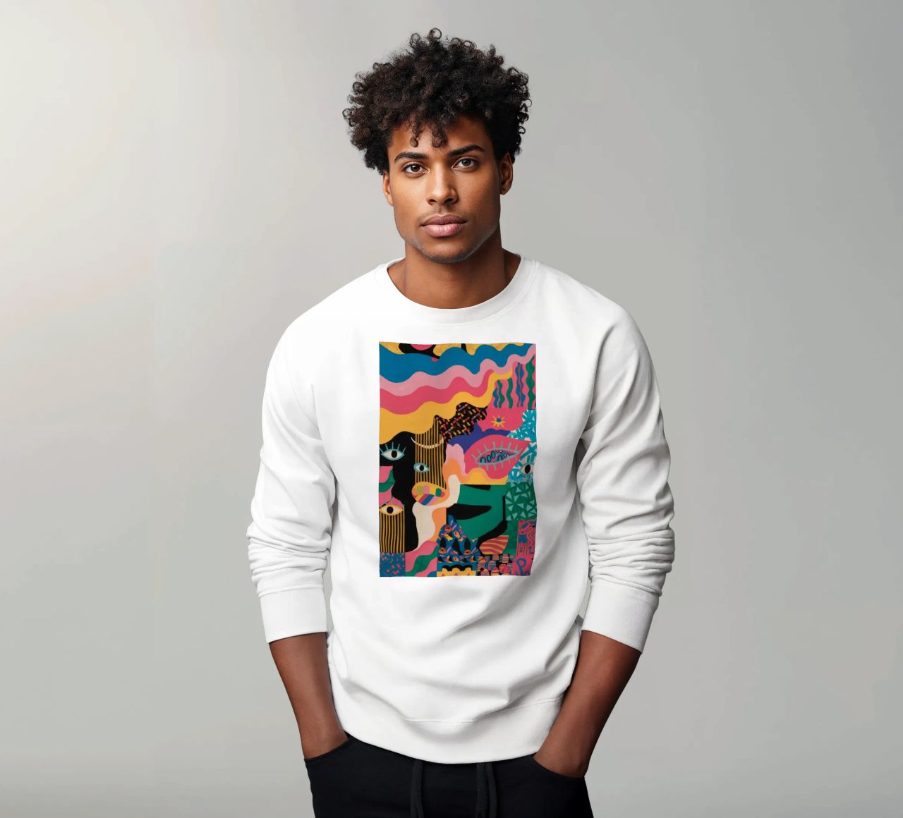 Le regard primal dévoilé sweat de Zep Layers