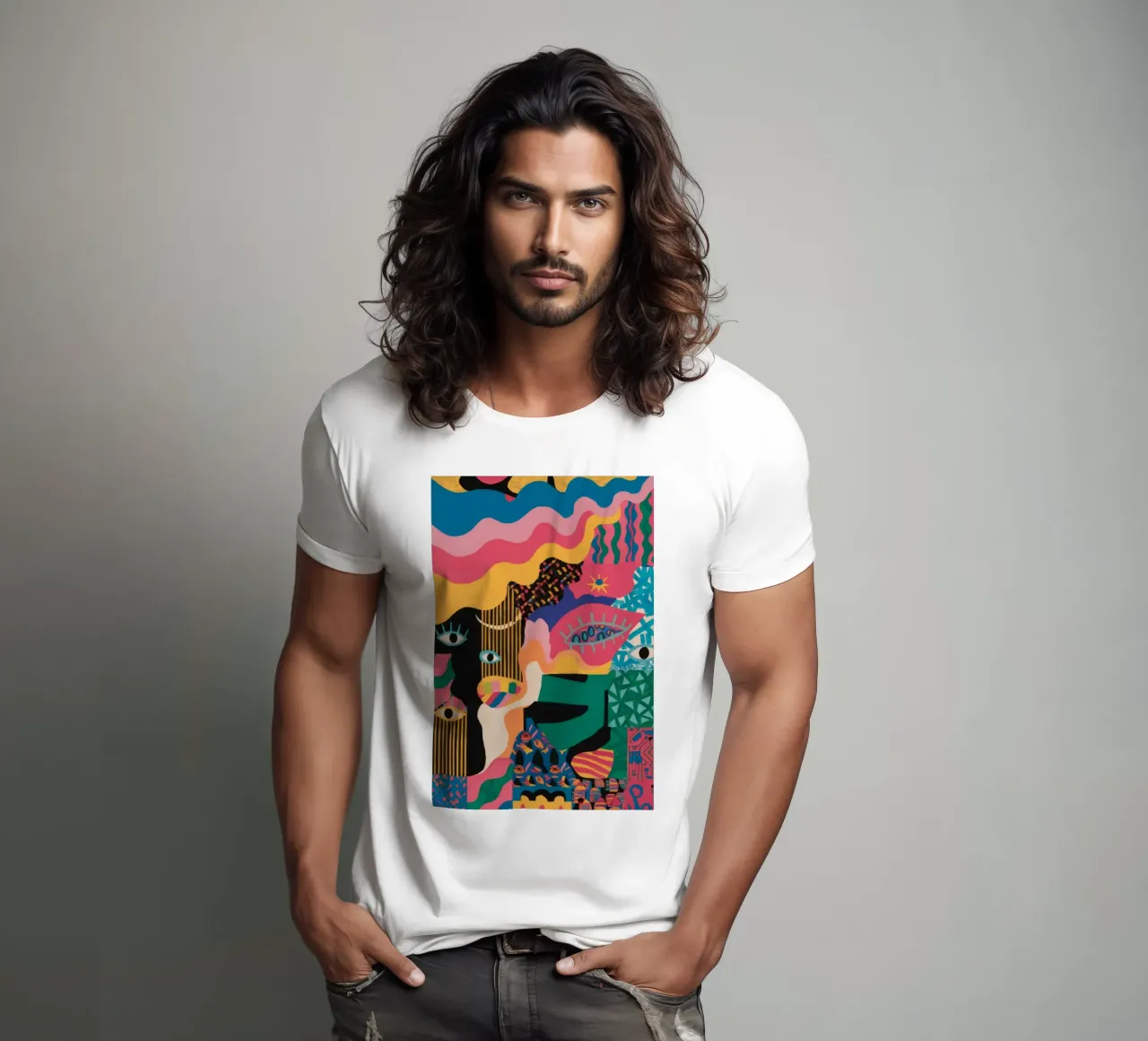 La mirada primigenia al descubierto camiseta de Zep Layers